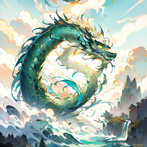 008811534116523greenChinesedragonontheskybestqualitymasterpiecedetailedcinematiclookingatviewerbackgroundisacloud.png